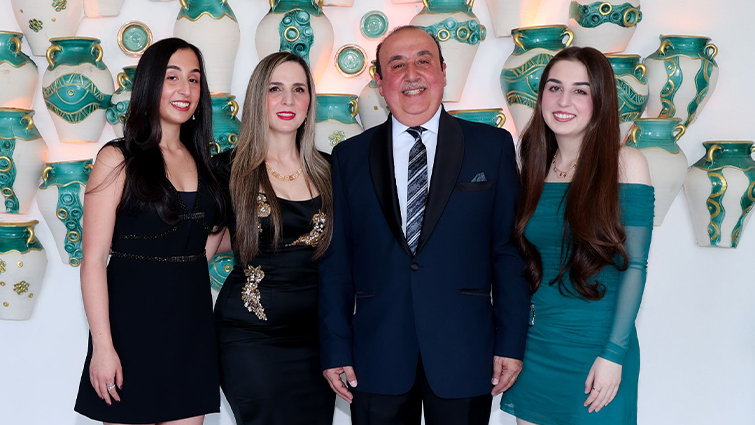 Asaad Al-Najjar and his family